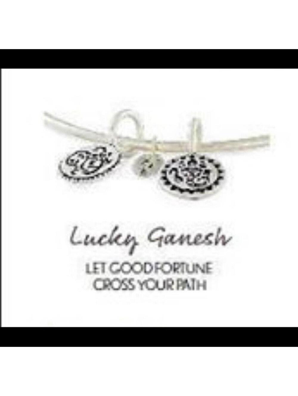 Chrysalis Lucky Ganesh silver bracelet